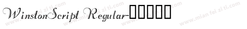 WinstonScript Regular字体转换